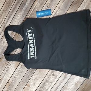 Beachbody, S, black, Insanity Racerback tank